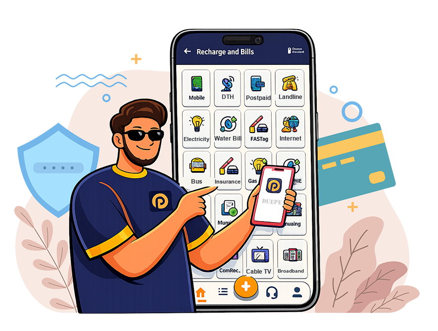 Duepe partner app live dashboard illustration